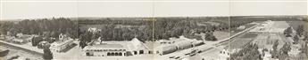 HOWARD C. TIBBITS (1863-1937) A selection of 3 Northern and Central California aerial panoramic views. Circa 1920s.